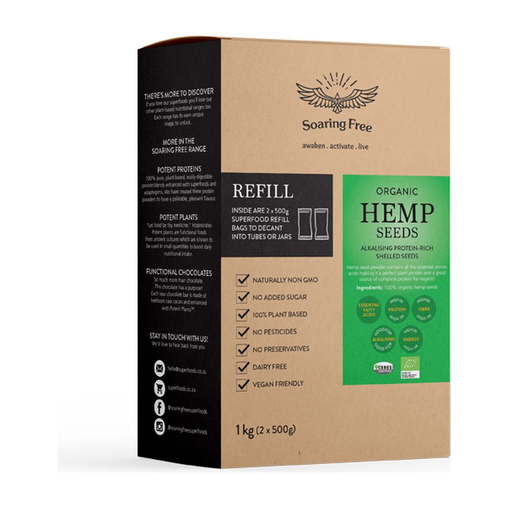 Organic Hemp Seeds - 1kg